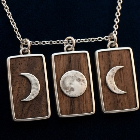 Heirloom Moon Phase Triptych