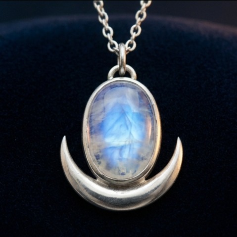 Selene Moonstone Pendant
